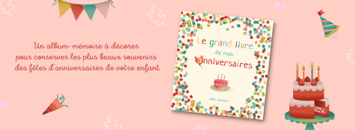 Le grand livre de mes anniversaires de Mathilde Lebeau et Laurence Jammes